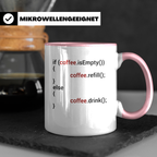 Kaffee Tasse - Wiederholungsmuster, Coffeelover Geschenkidee, Homeoffice Deko, Büro Gadget, Kaffeejunkie Tasse, Kaffee Sucht