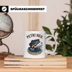Petri Heil Tasse Angeln ist Geil, Geschenk für Angler, Fisch – Weiß [farbe:weiß]