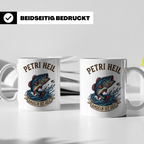 Petri Heil Tasse Angeln ist Geil, Geschenk für Angler, Fisch – Weiß [farbe:weiß]