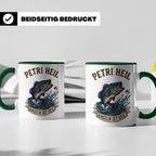 Petri Heil Tasse Angeln ist Geil, Geschenk für Angler, Fisch – Grün [farbe:grün]