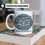 Tasse Schwimmerin mit Spruch Ich schwimme wie ein Mädchen Ge – Weiß [farbe:weiß]