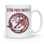 Stör Mich Nicht Tasse lustiger Fisch Spruch, Kaffeetasse für – Weiß [farbe:weiß]