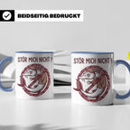 Stör Mich Nicht Tasse lustiger Fisch Spruch, Kaffeetasse für – Blau [farbe:blau]