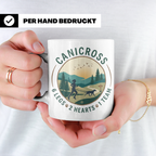 Canicross Tasse mit Spruch 6 Legs 2 Hearts 1 Team, Zughundes – Weiß [farbe:weiß]