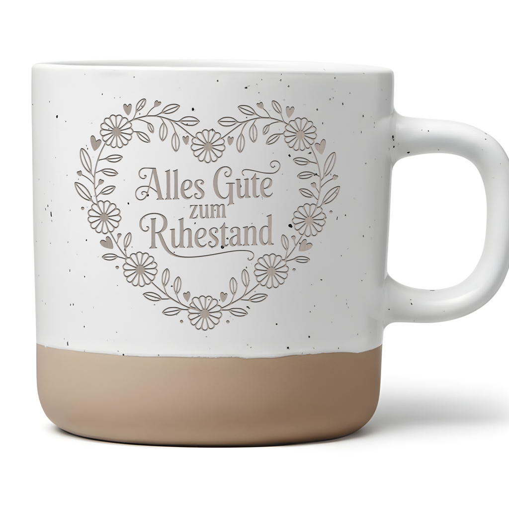 Alles Gute zum Ruhestand Tasse Geschenk Rente Rentenbeginn Abschied Kollege Kollegin Rentner Geschenkidee Ruhestandsgeschenk Kaffeetasse