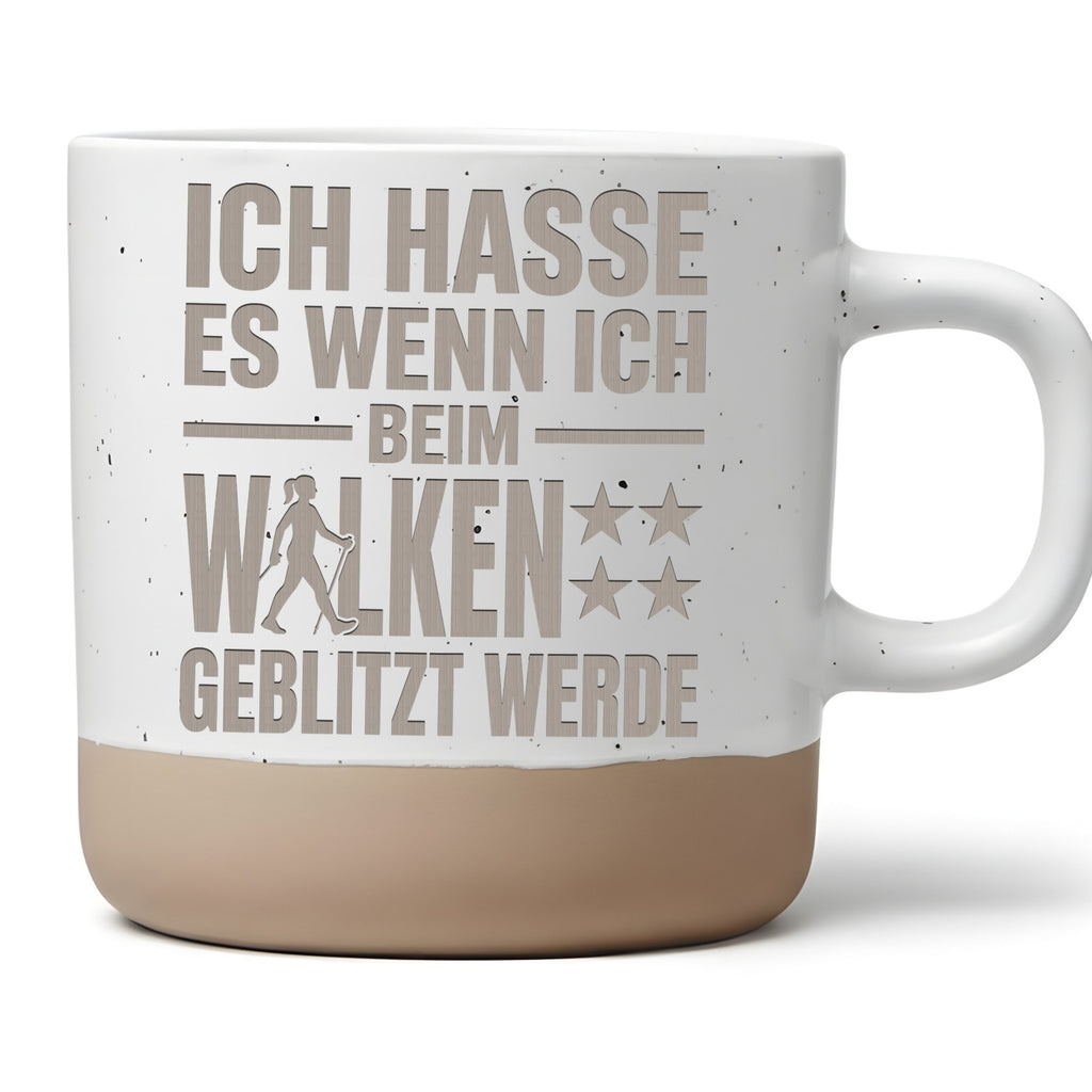 Nordic Walking Tasse Beim Walken geblitzt - Lustiges Geschenk fuer Wal – Bild 1