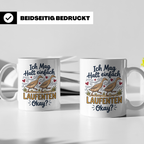 Laufenten Tasse mit Spruch Ich mag halt einfach Laufenten Ok – Weiß [farbe:weiß]