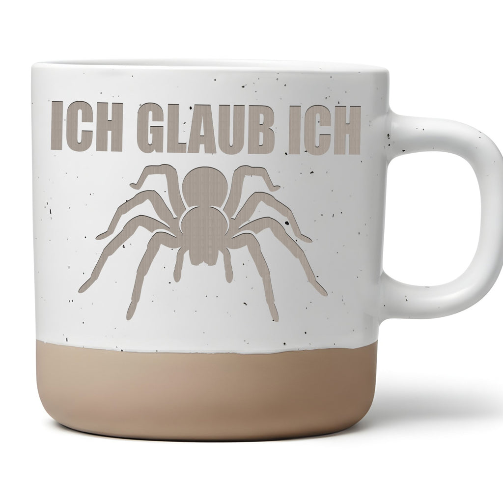 Spinne Tasse Ich Glaub - Lustiges Geschenk fuer Arachnologen - Vogelsp – Bild 1