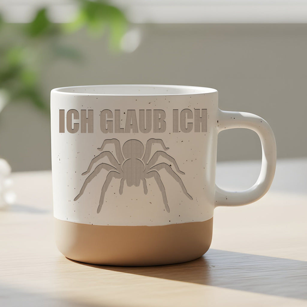 Spinne Tasse Ich Glaub - Lustiges Geschenk fuer Arachnologen - Vogelsp – Bild 6