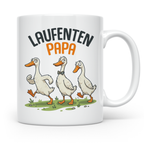Laufenten Papa Tasse für Gärtner & Entenhalter, lustiges Ind – Weiß [farbe:weiß]
