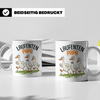 Laufenten Papa Tasse für Gärtner & Entenhalter, lustiges Ind – Weiß [farbe:weiß]
