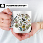 Heimische Vögel Tasse für Ornithologen & Vogelbeobachter. Ka – Weiß [farbe:weiß]