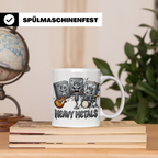 Heavy Metals Tasse Lustiges Chemie Periodensystem Wortspiel  – Weiß [farbe:weiß]