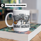 Heavy Metals Tasse Lustiges Chemie Periodensystem Wortspiel  – Weiß [farbe:weiß]