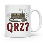 Amateurfunk Tasse QRZ? Funkgerät Motiv, Geschenk für Funkama – Weiß [farbe:weiß]