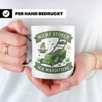 Ich Mähditiere Tasse lustig für Gärtner & Männer | Rasenmähe – Weiß [farbe:weiß]
