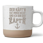 Käpt'n Tasse Hat Immer Recht - Lustiges Geschenk für Segler Skipper -  – Bild 1