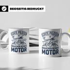 Segelflieger Tasse mit Spruch Echte Piloten brauchen keinen  – Weiß [farbe:weiß]