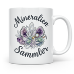 Mineralien Sammler Tasse für Geologen & Steine Sammler | Kaf – Weiß [farbe:weiß]