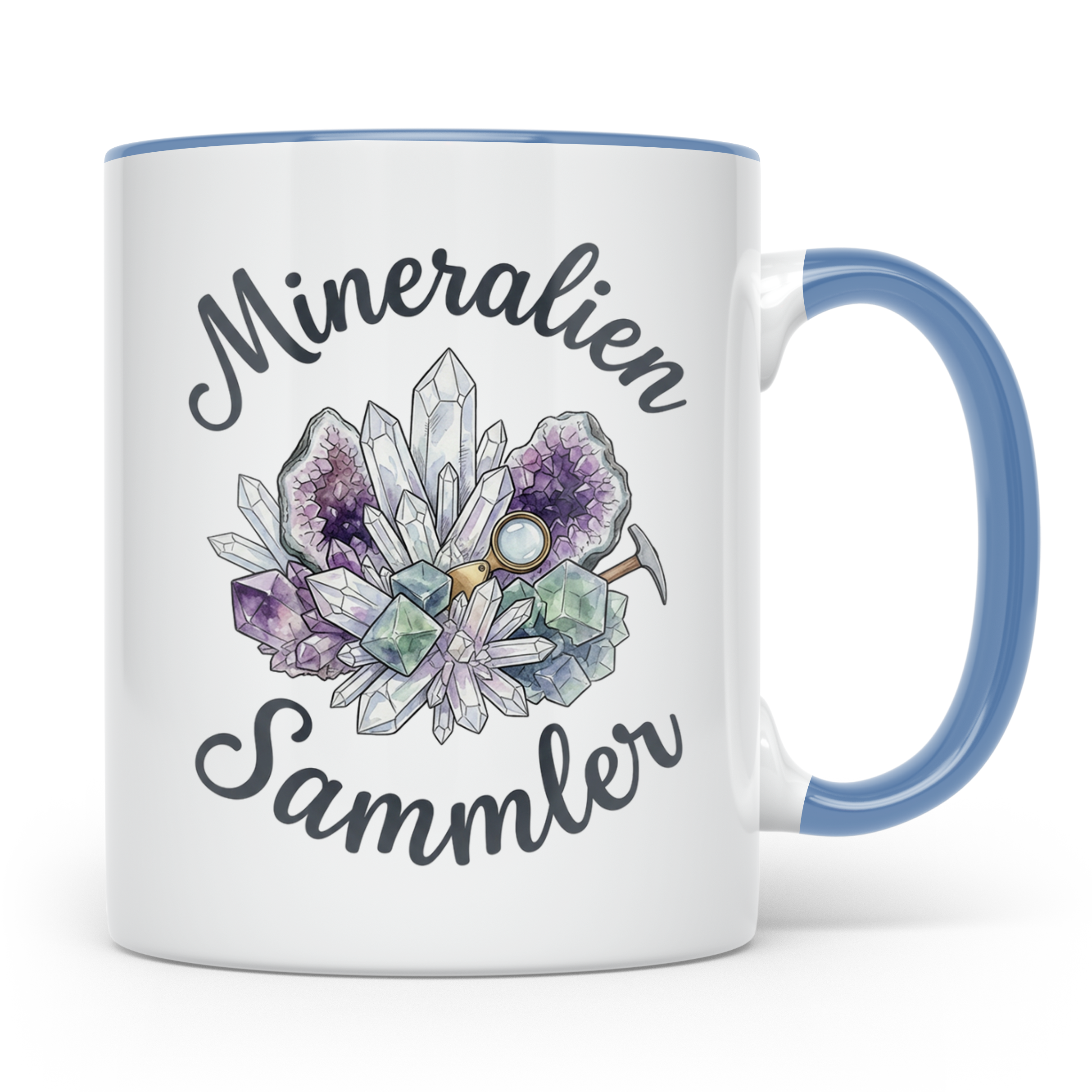 Mineralien Sammler Tasse für Geologen & Steine Sammler | Kaf – Blau [farbe:blau]