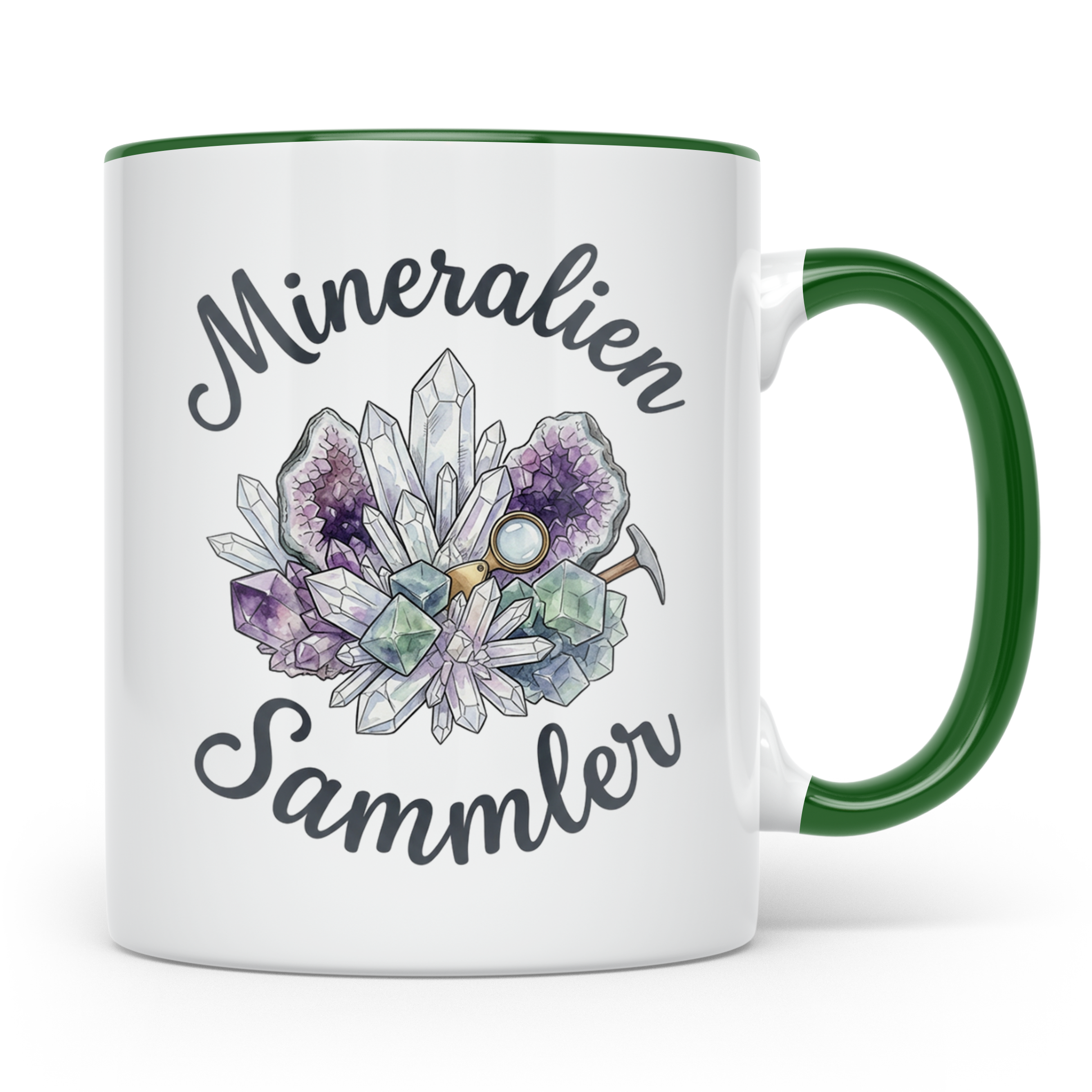 Mineralien Sammler Tasse für Geologen & Steine Sammler | Kaf – Grün [farbe:grün]