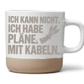 Kabel Tasse Ich Habe Plaene - Lustiges Geschenk fuer Tontechniker Elek – Bild 1