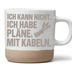 Kabel Tasse Ich Habe Plaene - Lustiges Geschenk fuer Tontechniker Elek – Bild 1