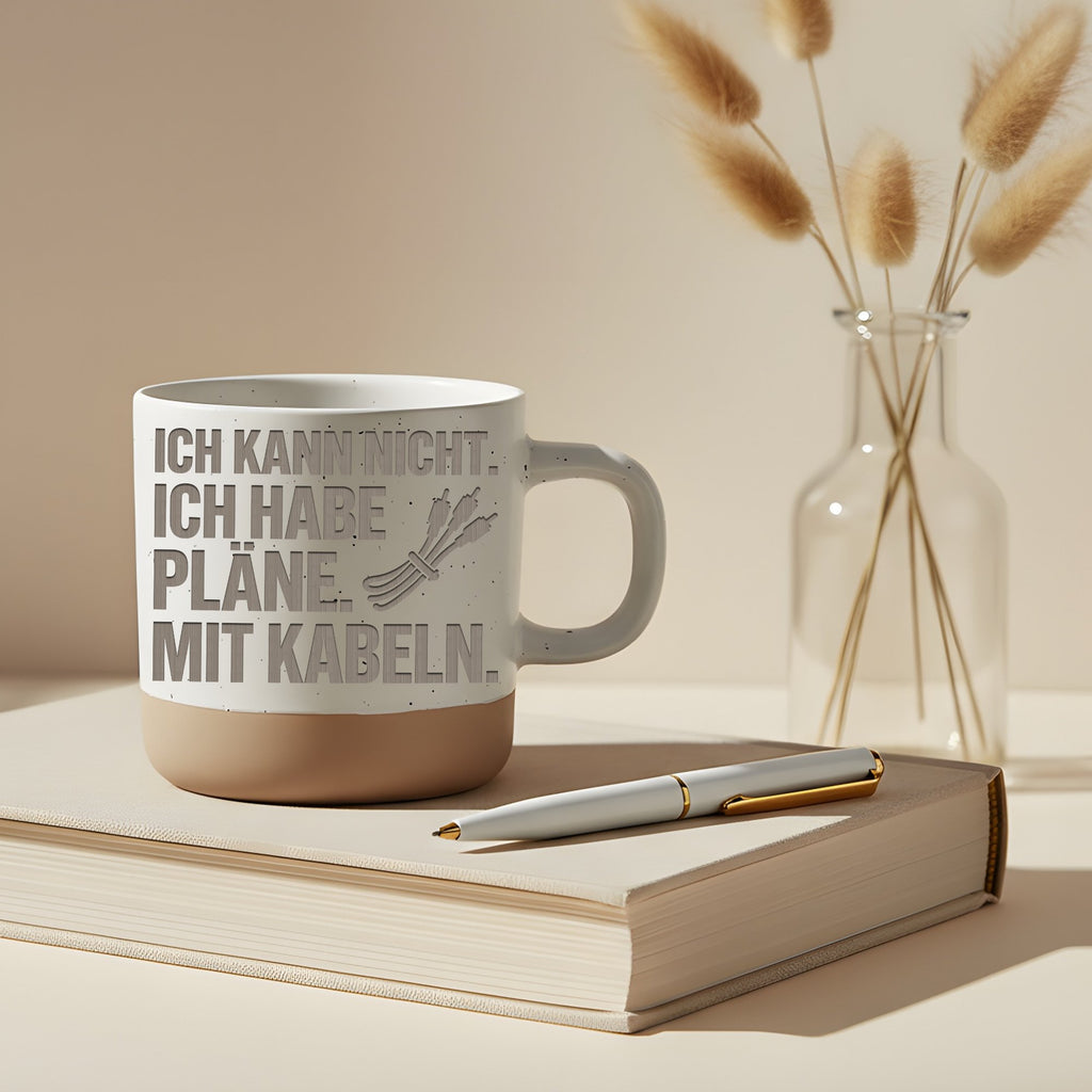 Kabel Tasse Ich Habe Plaene - Lustiges Geschenk fuer Tontechniker Elek – Bild 5