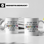 Buntstifte Spruch Tasse für Lehrer Erzieher Büro | Weder Zei – Weiß [farbe:weiß]