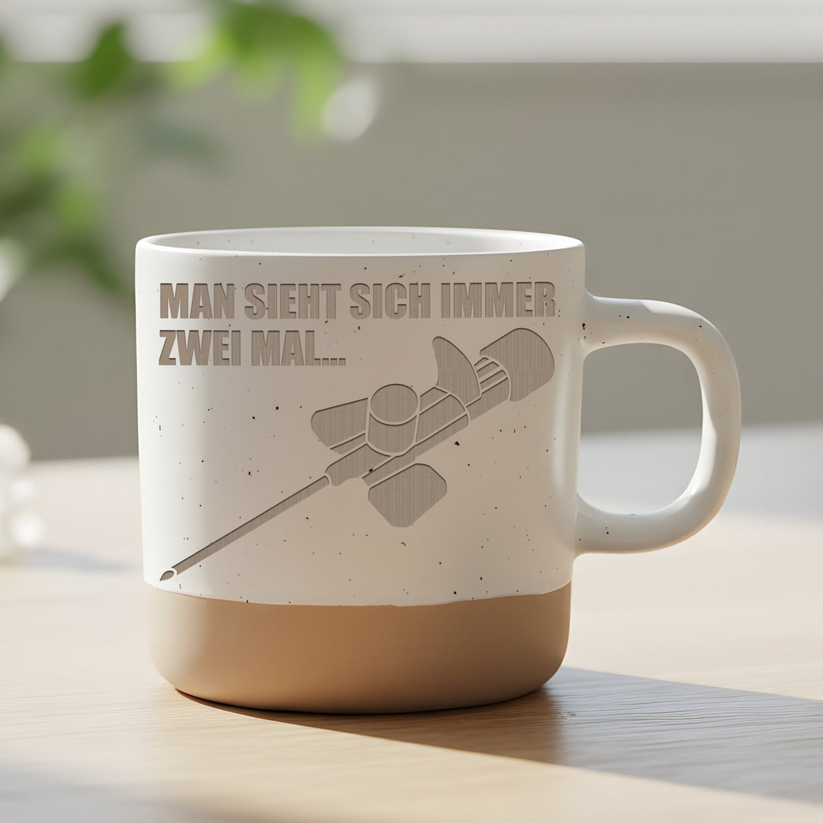 Kanüle Tasse Man sieht sich immer zwei mal - Lustiges Geschenk fuer Ar – Bild 6
