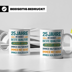 25 Jahre Dienstjubiläum Tasse Geschenk für Kollege Mitarbeit – Weiß [farbe:weiß]