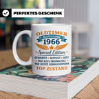 Oldtimer 1966 Tasse zum 58. Geburtstag lustig | Geschenk für – Weiß [farbe:weiß]