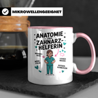 Zahnarzthelferin Tasse - Anatomie einer ZFA - Geschenkidee, Job, Beruf, Zahnmedizin, Praxis, Sprüche, Kollegin, lustig, Zähne