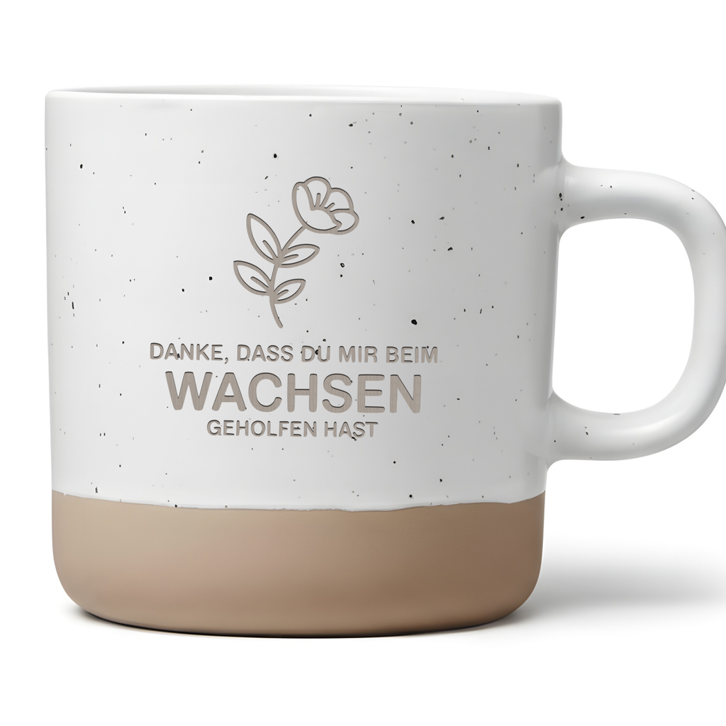 Danke dass du mir beim Wachsen geholfen hast Tasse Geschenk Erzieherin Lehrerin Mama Geburtstag Dankeschön Abschied Kindergarten Schule