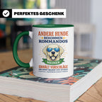Hundetasse Labrador Spruch Andere Hunde bekommen Kommandos.  – Grün [farbe:grün]