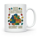 Puzzle Tasse mit Spruch Der Esstisch gehört mir | Geschenk f – Weiß [farbe:weiß]