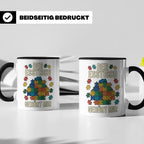 Puzzle Tasse mit Spruch Der Esstisch gehört mir | Geschenk f – Schwarz [farbe:schwarz]