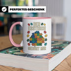Puzzle Tasse mit Spruch Der Esstisch gehört mir | Geschenk f – Rosa [farbe:rosa]