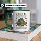 Puzzle Tasse mit Spruch Der Esstisch gehört mir | Geschenk f – Grün [farbe:grün]