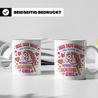 Hobby Horsing Girl Tasse mit Steckenpferd Spruch 'Aus dem We – Weiß [farbe:weiß]