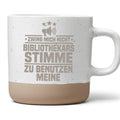 Bibliothekar Tasse Zwing Mich Nicht Meine Stimme zu Benutzen - Lustige – Bild 1