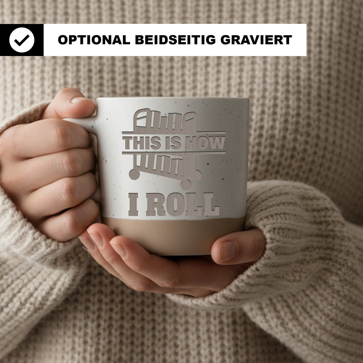 Bücherwagen Tasse This Is How I Roll - Lustiges Geschenk für Bibliothe – Bild 2