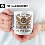 30. Geburtstag Tasse für Männer & Frauen | Lustiger Spruch A – Weiß [farbe:weiß]