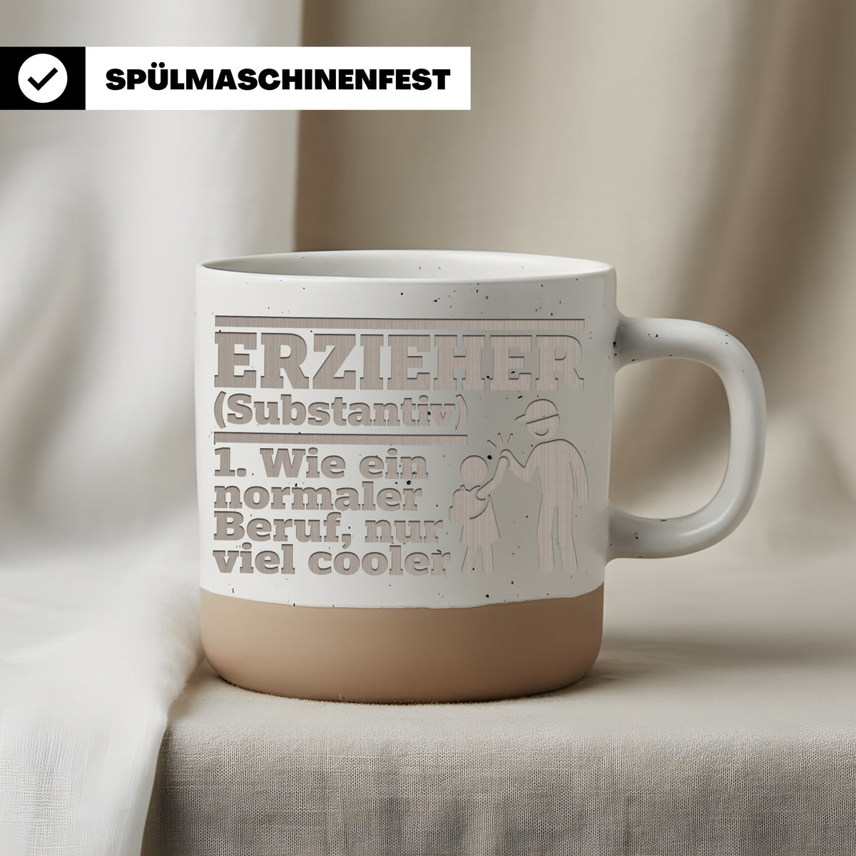 Erzieher Definition Tasse Cooler als ein normaler Beruf - Lustiges Ges – Bild 3