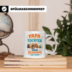 Papa Tochter Tasse Zwei Dickköpfe ein Team | Geschenk von To – Weiß [farbe:weiß]