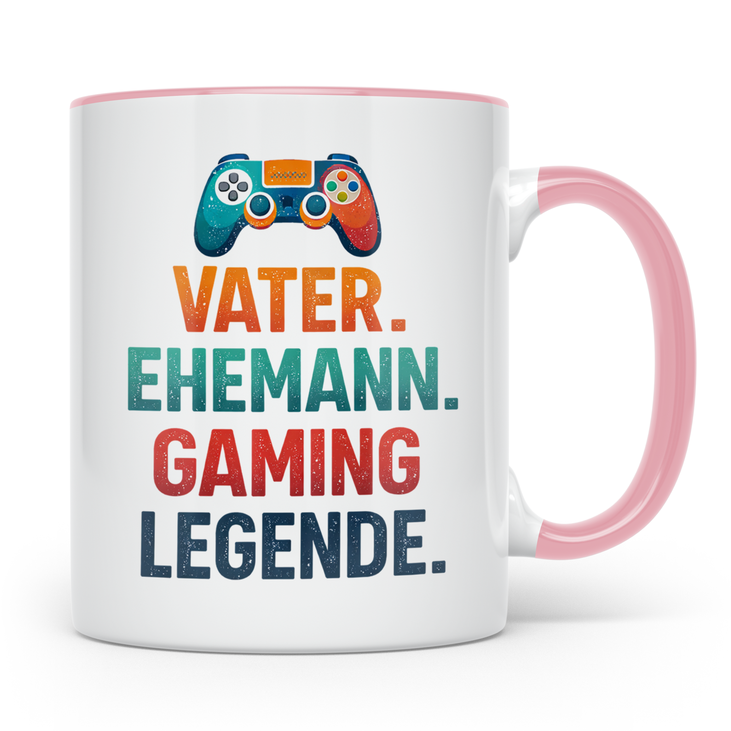 Gamer Vater Tasse mit Spruch Vater Ehemann Gaming Legende, l – Rosa [farbe:rosa]