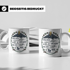 Wander Tasse mit Spruch Nur noch eine Kurve bis zum Bier, Lu – Weiß [farbe:weiß]