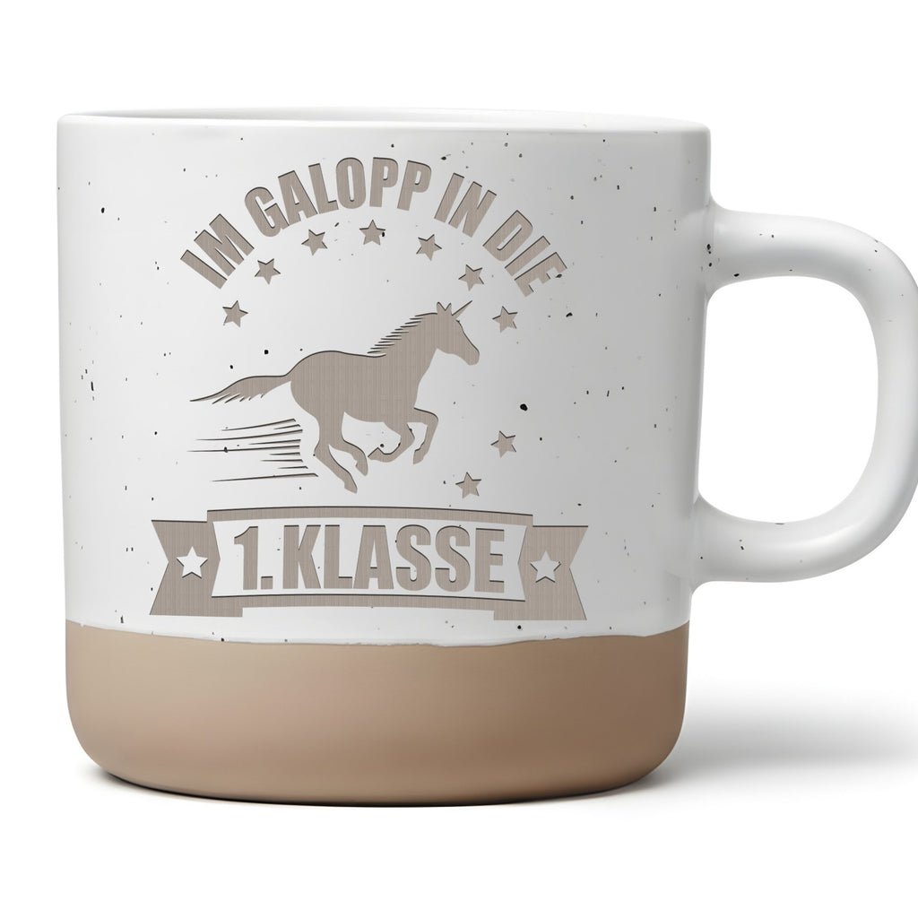 Einhorn Tasse Im Galopp in die 1. Klasse - Geschenk zur Einschulung fu – Bild 1