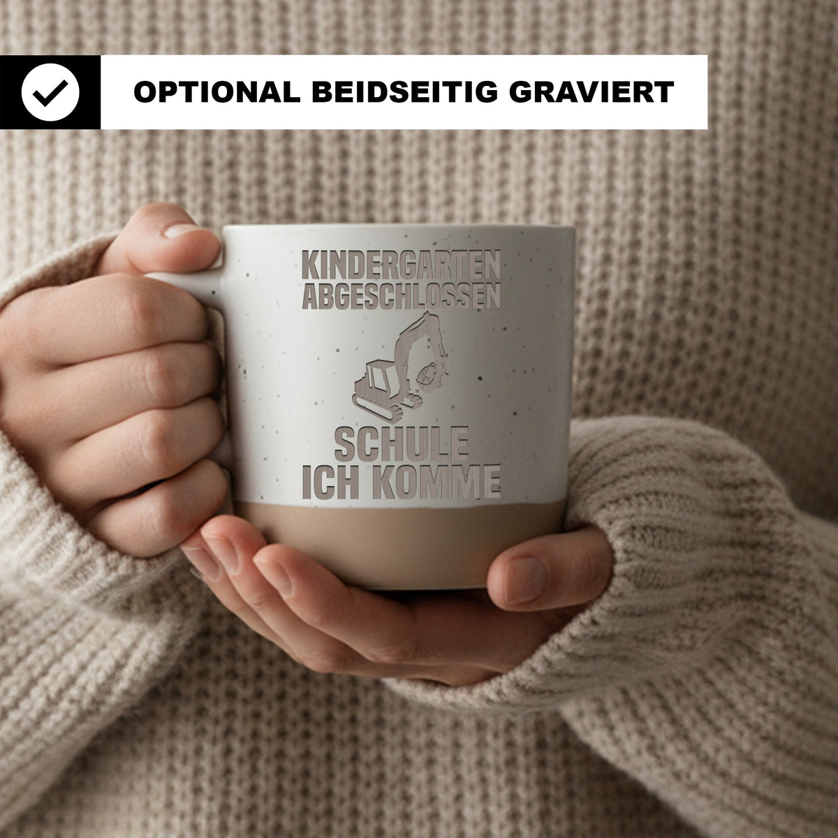 Bagger Tasse Kindergarten Abgeschlossen Schule Ich Komme - Geschenk fu – Bild 2