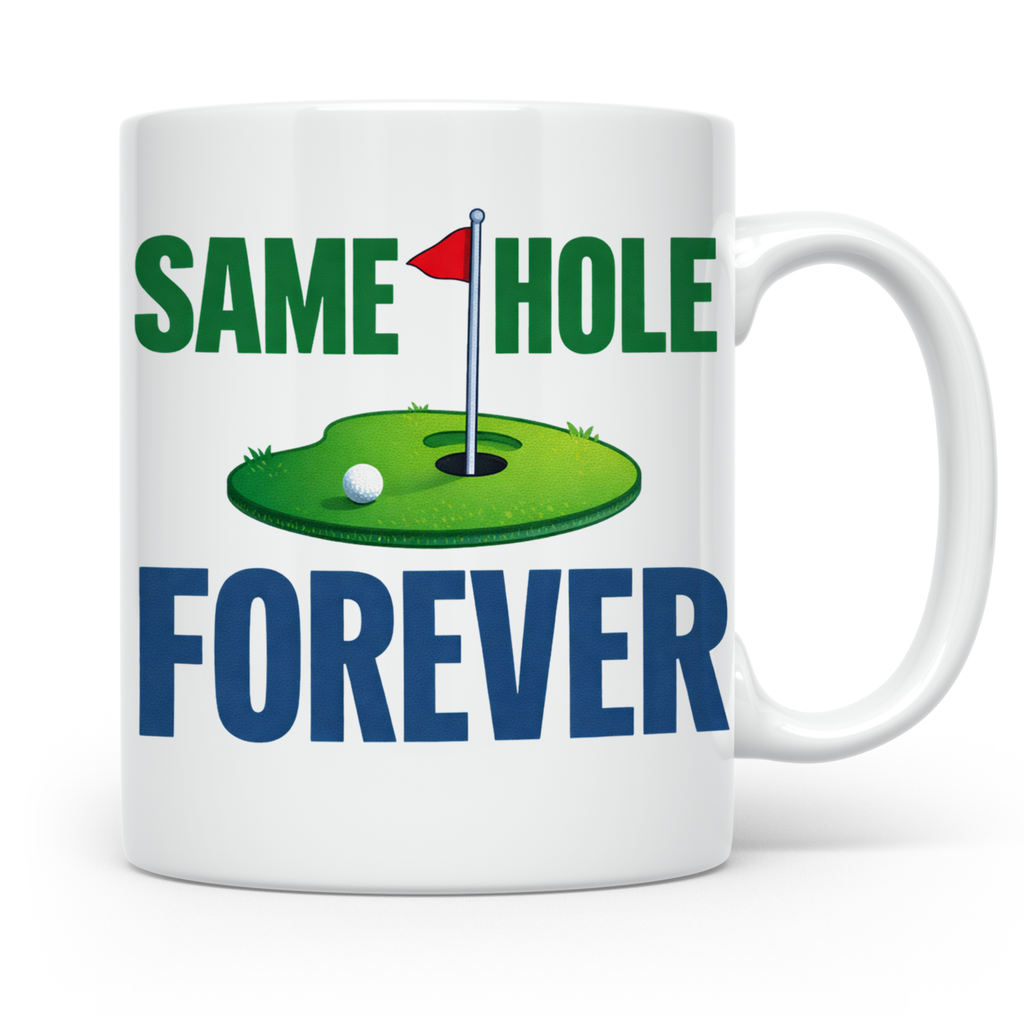 Golfer Tasse Same Hole Forever Lustiges Geschenk für Ehemann – Weiß [farbe:weiß]